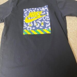 Nike Black Tee with White Logo